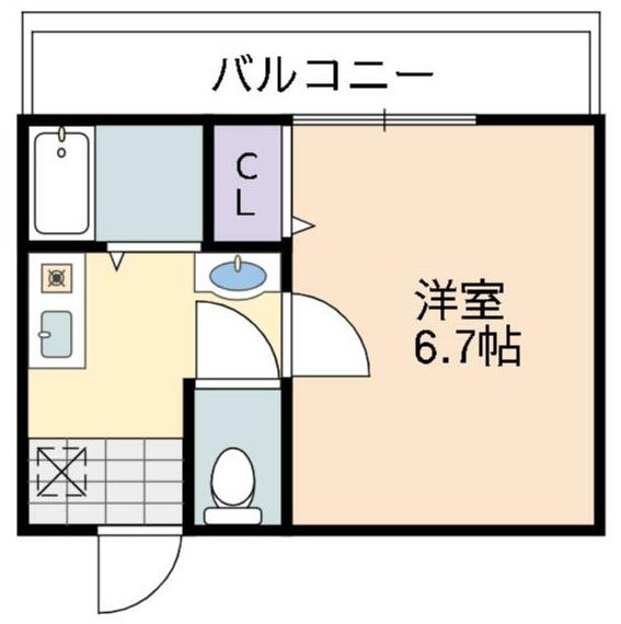 姫路市飾磨区細江のマンションの間取り