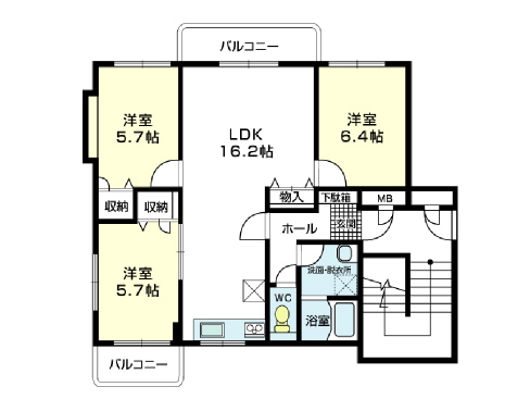 エスガーデン　杉の間取り