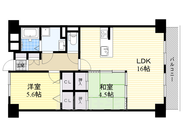 ベルメゾン山田の間取り