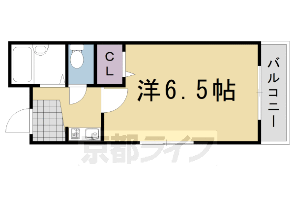 京都市西京区桂野里町のマンションの間取り