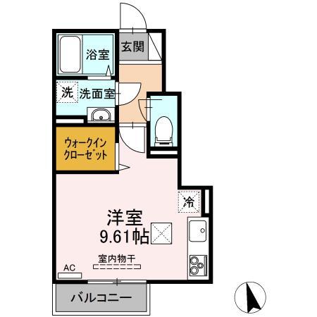 大村市中里町のアパートの間取り