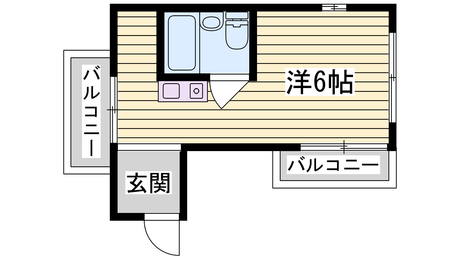 松本第一ハイツの間取り