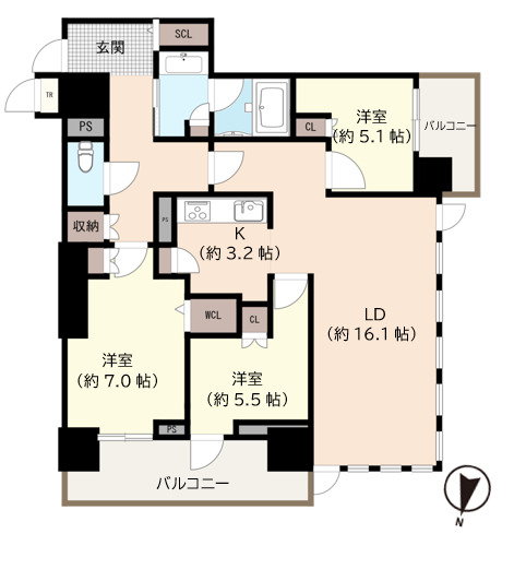 ONE札幌ステーションタワーの間取り