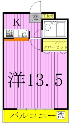 三建ハイツ新松戸IIの間取り