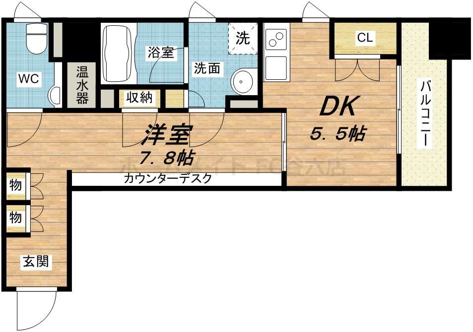 アーバンフラッツ瓦町の間取り