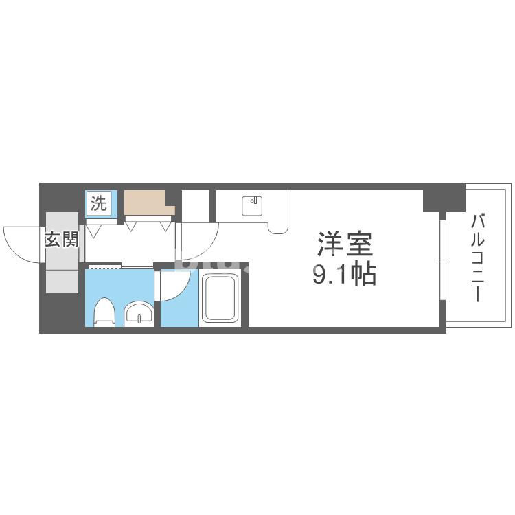 ISM谷町六丁目の間取り