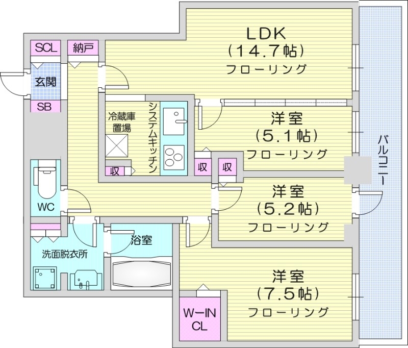 ONE札幌ステーションタワーの間取り