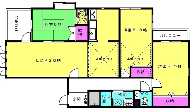 ＳＥメゾン新在家の間取り