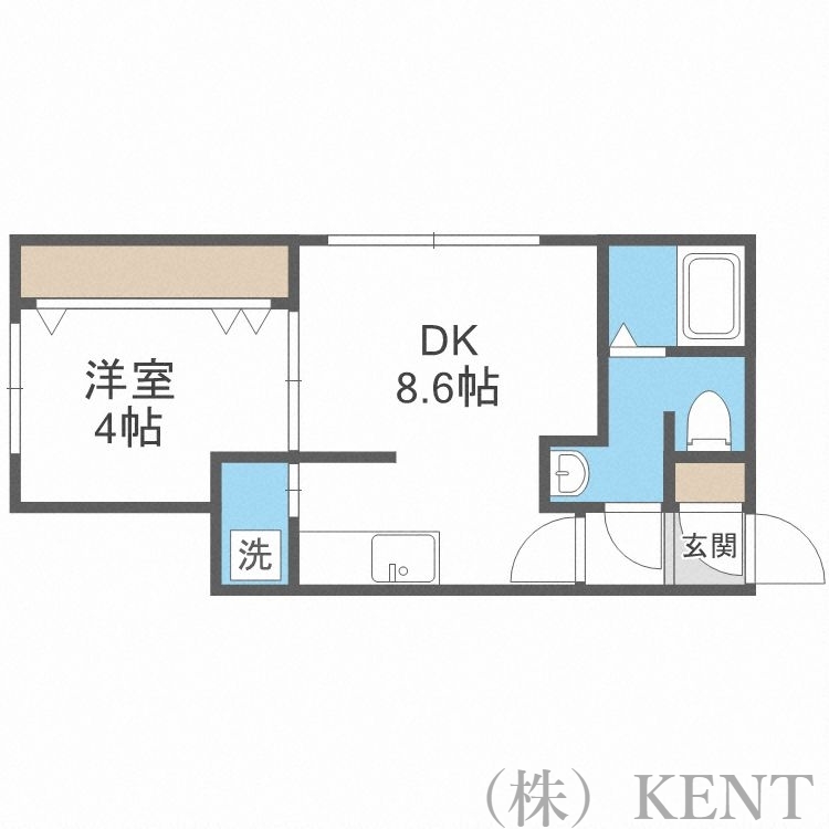 ラフィネ北円山の間取り