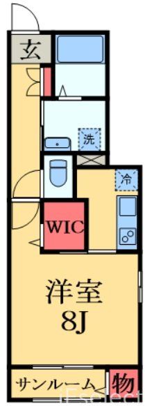 【千葉市緑区誉田町のアパートの間取り】