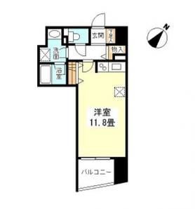 渋谷区円山町のマンションの間取り