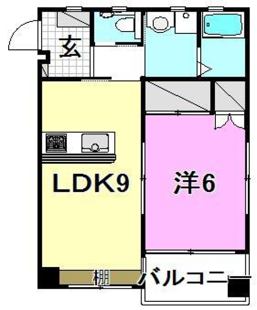 伊予郡松前町大字昌農内のマンションの間取り