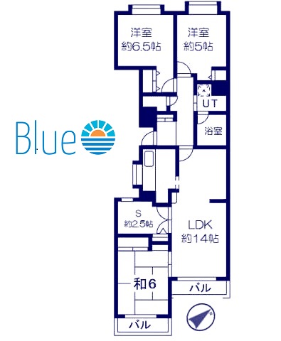 【鎌倉市笛田のマンションの間取り】