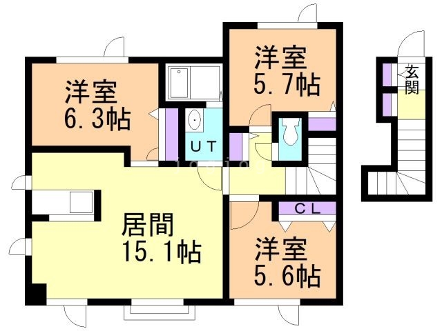 グランコートＦの間取り