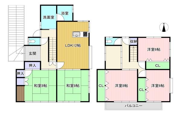 貸家　光風台10-16の間取り