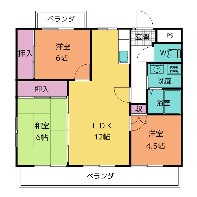 【ドルチェの間取り】