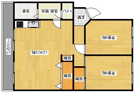 新宅第2マンションの間取り