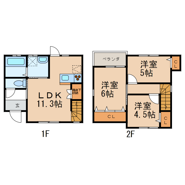 シアラ藤田IIの間取り