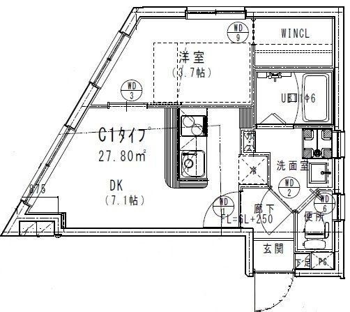 JVC Residence Ojiの間取り