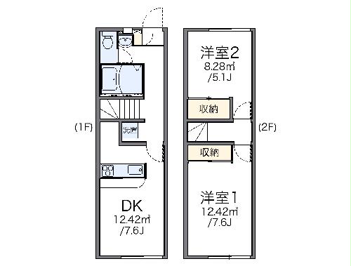 レオパレスサニーコートＡの間取り