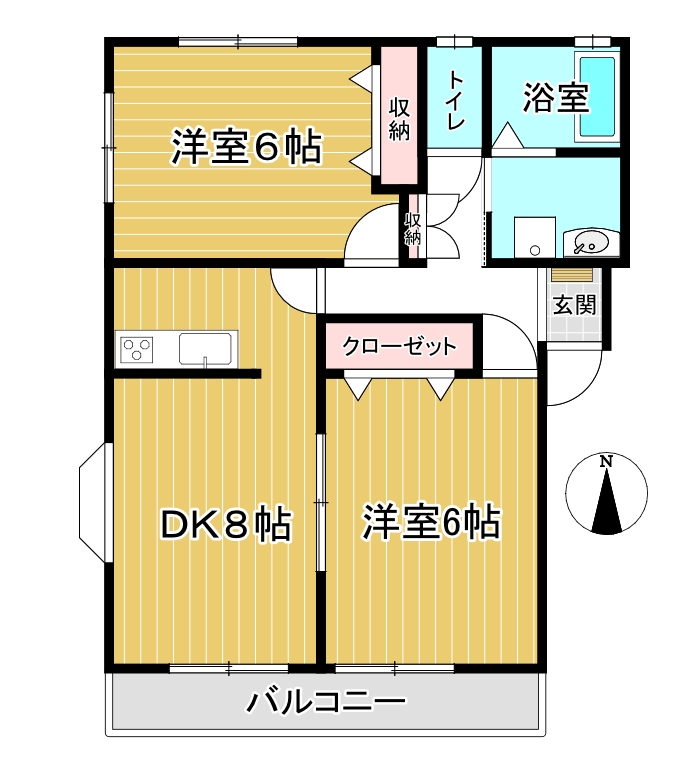 パールハイツの間取り