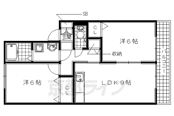 セジュールＭの間取り