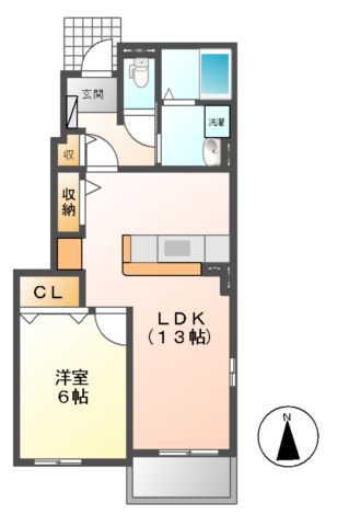 ミル　メルシー　Ａ・Ｂの間取り