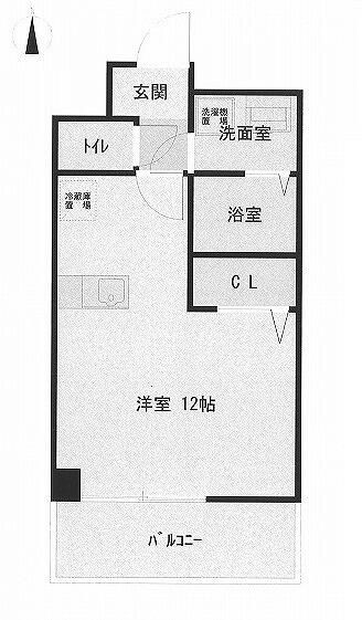 高松市磨屋町のマンションの間取り