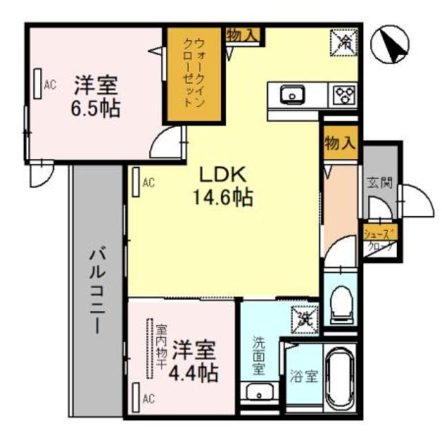 和泉市府中町のアパートの間取り