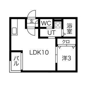 名古屋市南区松下町のアパートの間取り