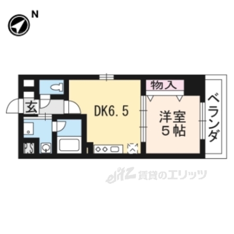 大津市中央のマンションの間取り