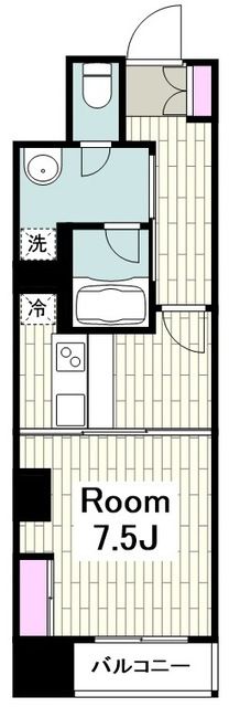 川崎市川崎区浜町のマンションの間取り