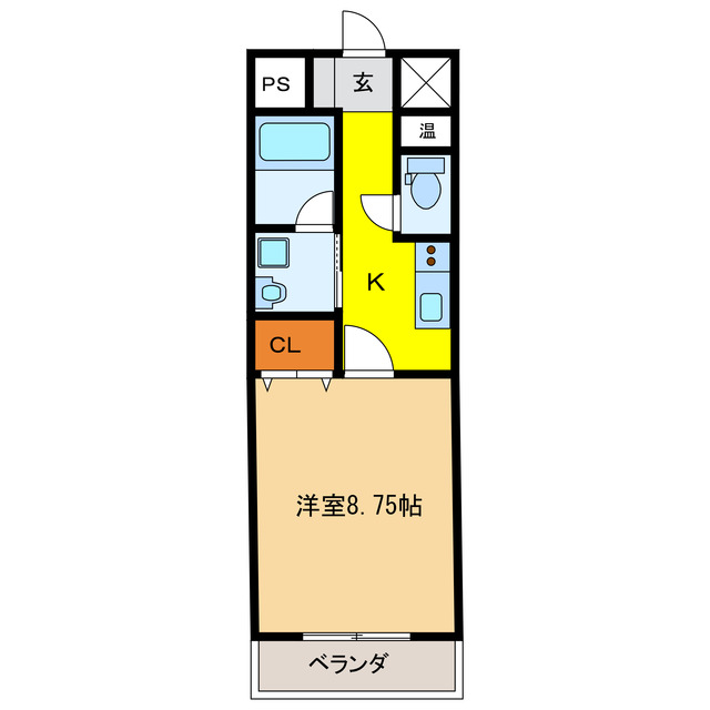 岐阜市神田町のマンションの間取り