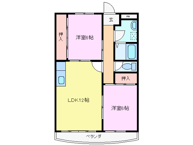 パレスインビレッジ IIの間取り