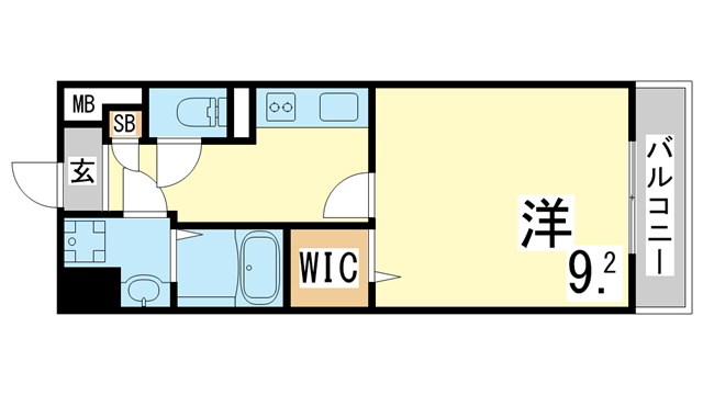 神戸市須磨区南落合のマンションの間取り