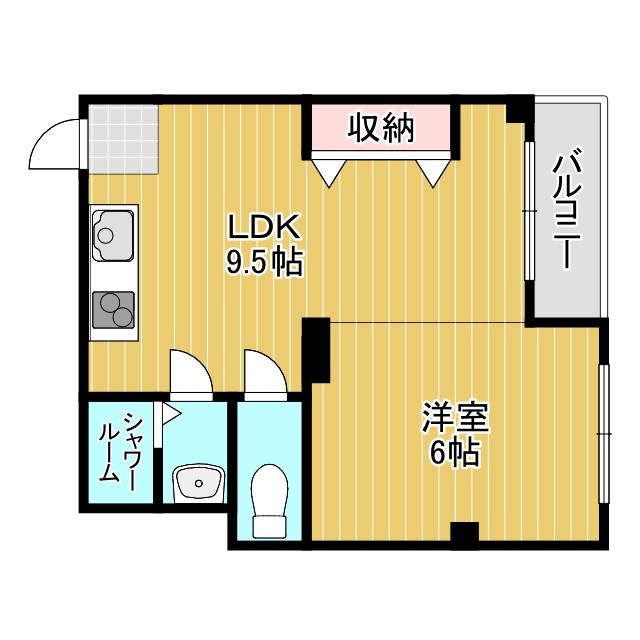 山坂マンションの間取り