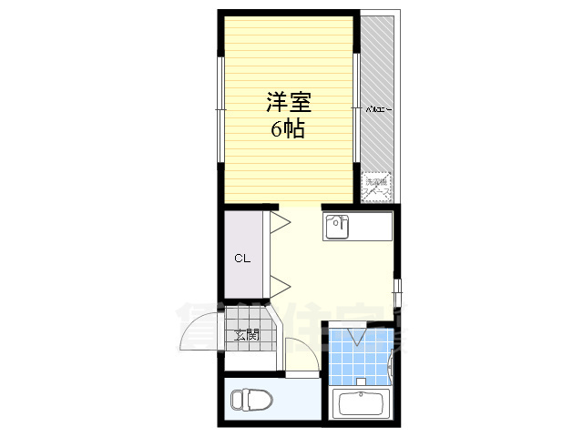 茨木市天王のマンションの間取り