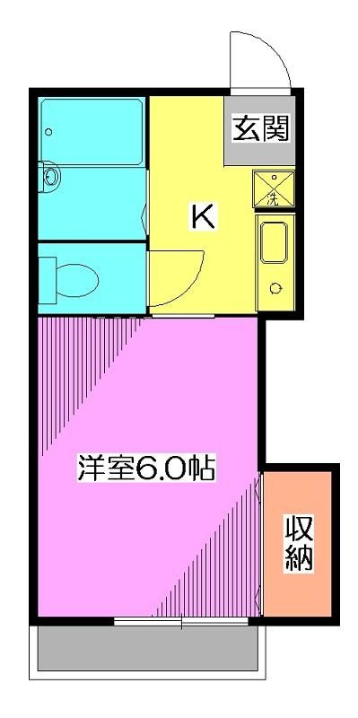 東京都東久留米市本町３（アパート）の賃貸物件の間取り