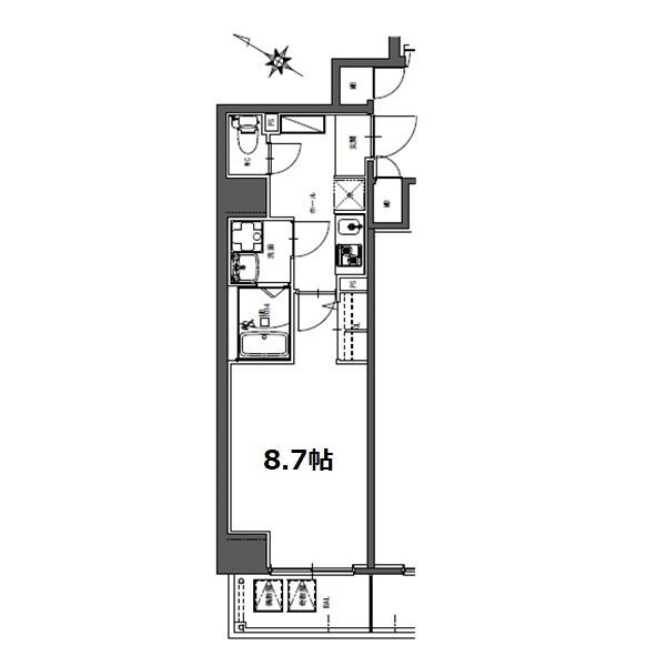 S-RESIDENCE神宮西駅前ascentの間取り