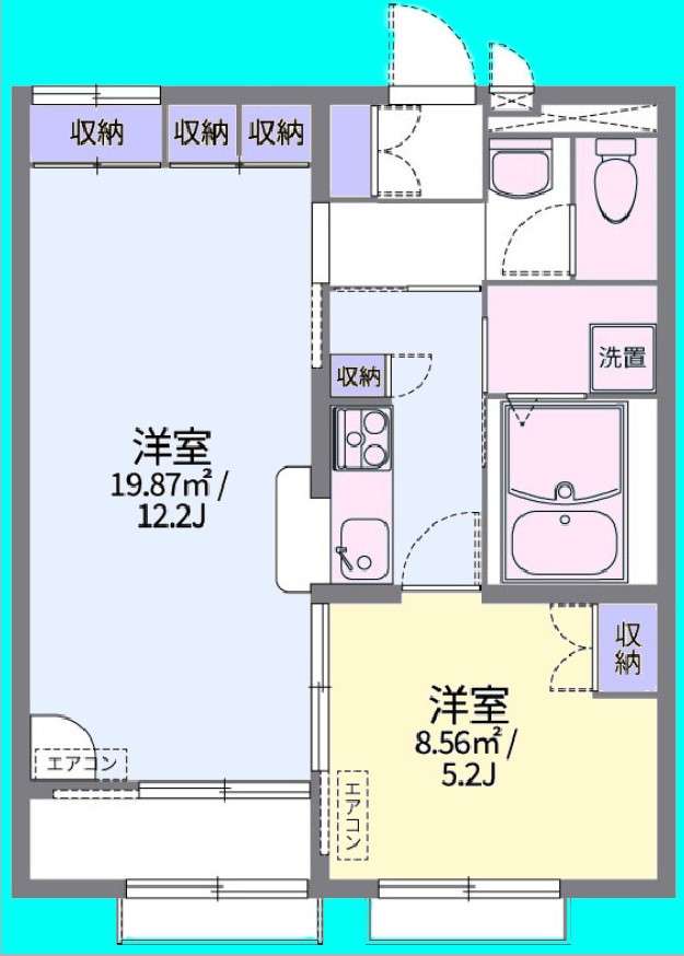 レオパレス勝浦川_間取り_0