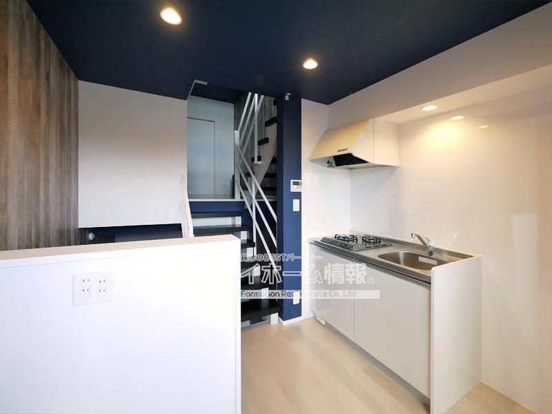 キッチン　ガスコンロ付きの使いやすいキッチン