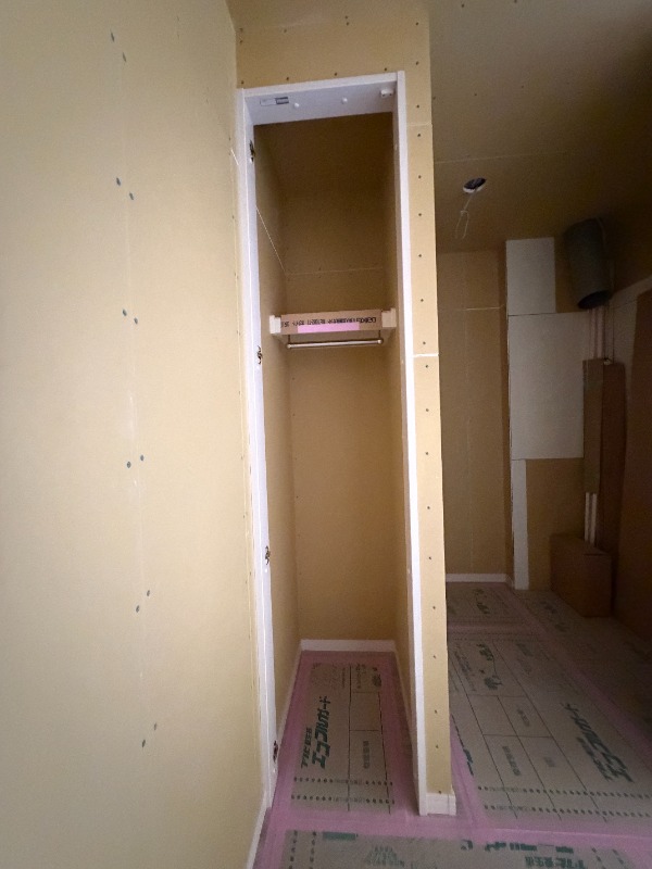 収納　建築工事中です
