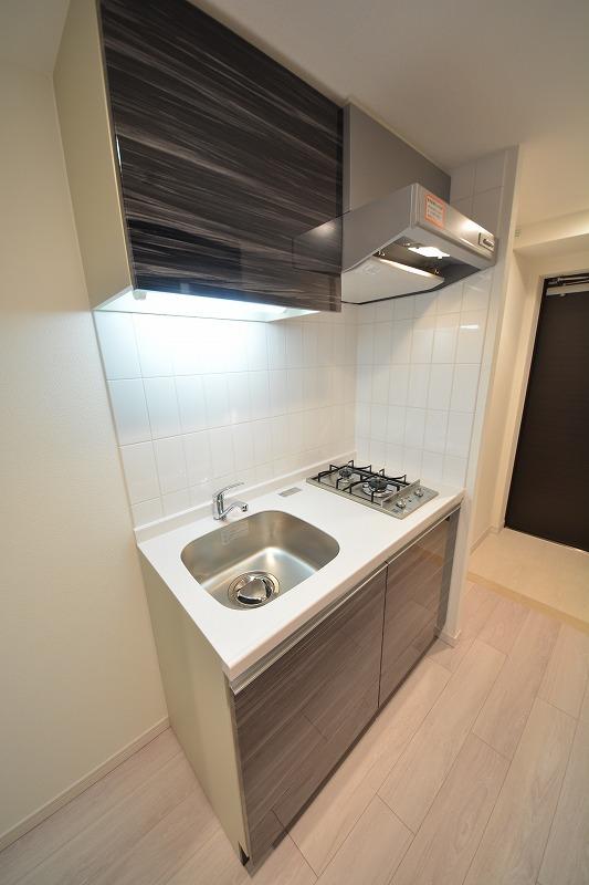 キッチン　スワンズ谷町セントシティ　2口ガスコンロ