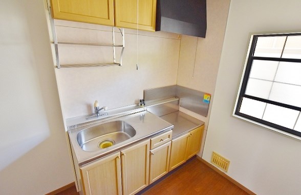 キッチン　★２口ガスシステムキッチン(グリル付)★