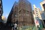 建物外観　外壁工事中
