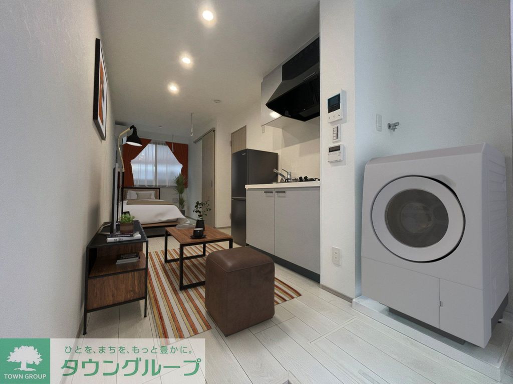 居室・リビング　VR画像　実際に家具はつきません