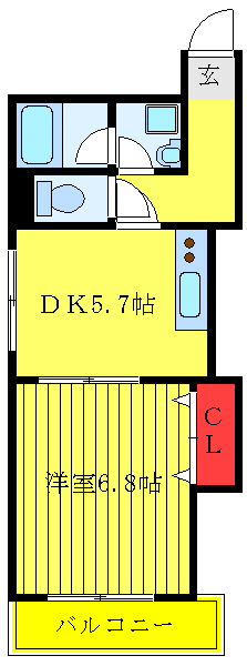 ＪＲ京浜東北線 王子駅 徒歩15分 3階建 築30年の間取り写真