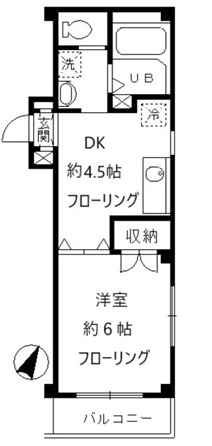 東武東上線 ときわ台駅 徒歩9分 6階建 築25年の間取り写真