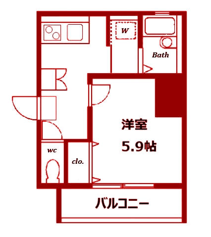 ツインバレー東神奈川の間取り写真