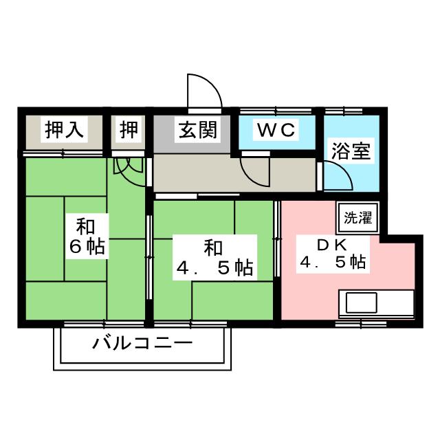 仲町ハイツの間取り